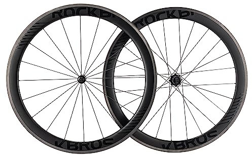 ROCKBROS Rennrad Laufradsatz 700C Carbon Fiber T700 Felgenhöhen 38/50/65 mm Hinterrad Vorderrad 65 mm