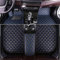 Auto Fußmatten aus PU-Leder für Nissan Qashqai J11 2015-2021, Auto Fußmatten All Inclusive Stil Allwetter Schutz Car Floor Mats wasserdichte rutschfeste,Blackblue
