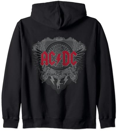 AC/DC Rock Music Band Black Ice Felpa con Cappuccio