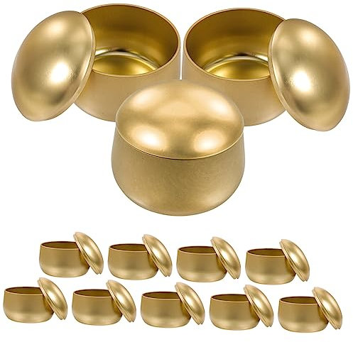 TEHAUX Terrarios 12 Tarros De Vela De Cristal Para Galletas Velas De Cristal Tarros De Velas A Granel Terrario De Cristal Con Tapa Tarros De Velas Para Azucarero Con Tapa Recipientes