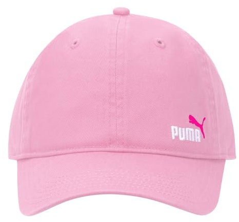 PUMA Baseballkappe mit Halbmond-Logo, verstellbar, Hellrosa, Pink, Einheitsgröße