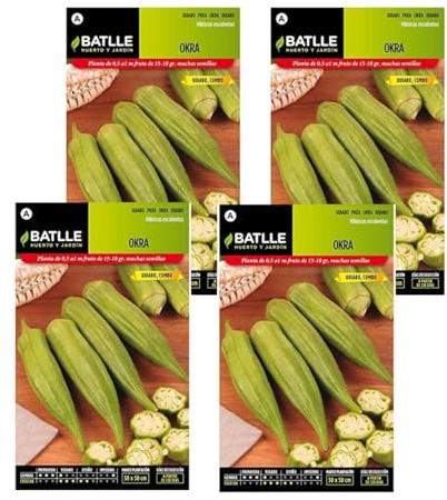 Semillas de okra de Semillas Batlle PACK (4)