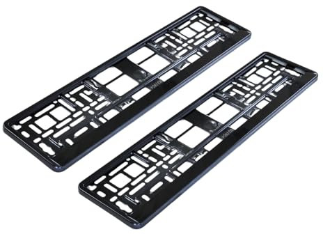 Single Black Number Plate Surrounds Holder Frame for Car/Van/Truck/Caravan/REPLACEMENT