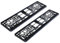 Single Black Number Plate Surrounds Holder Frame for Car/Van/Truck/Caravan/REPLACEMENT