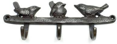Oakcrafts - Antique Cast Iron Triple Bird Hooks