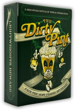 DRUNK GAMES The Dirty Pint - Il Gioco di Carte per Bere per Adulti definitivo - Giochi di Carte per Bere esilaranti e Divertenti - Giochi di Carte per Bere per Adulti Facili da Imparare e rigiocabili