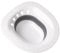 NTEK Foldable Sitz Bath for Toilet, Portable Seat Sitz Bath Basin for Hemorrhoids, Portable Bidet BPA Free Temperature Resistant, Fits Universal Toilets and Commode Chair (White)