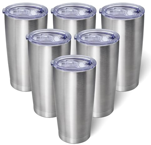 AIANJI 567 g Becher mit Deckel Edelstahlbecher Isolierbecher SS 6P