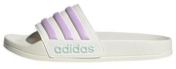 adidas Unisex Kids ADILETTE SHOWER SLIDES, off white/bliss lilac/halo mint, 11 UK Child
