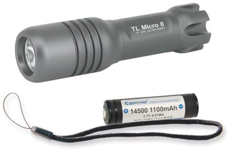 Riff TL Micro II Back-up Lampe - (650 Lumen), Farbe:grau