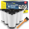 SANAWATEC 6 filtros de repuesto para AEG CX7 filtros para aspiradora AEG CX7 x Flexibility Filter para AEG Filter CX7-2 y QX8 Filtro HEPA, sustituye a AEF150, incluye un cepillo de limpieza