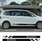 LIOUFTT Auto-Seitentür-Aufkleber, Rennsport-Grafiken, Vinyl-Aufkleber, passend für VW Sharan 7N 7M Carosserie Camper Van Tuning-Zubehör