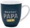 GRUSS & CO Tasse Motiv Bester Papa ever | Kaffeetasse, Porzellan, 40 cl, Höhe 10 cm, Durchmesser 9 cm, mit Geschenk-Anhänger | Geschenk für Papa, Vatertag, Geburtstag | 73885