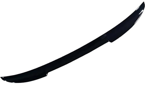 RuiYiL Heckklappe Dachspoiler für Dacia Sandero 2021, Kofferraumspoiler Heckspoiler Lippe Rear Spoiler Outer Lip Decoration Accessories,A/Glossy-Black