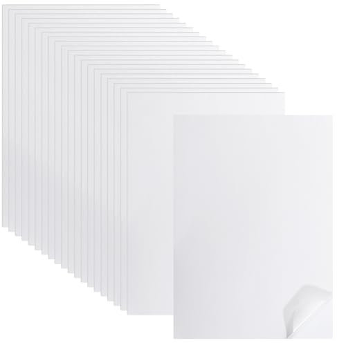 GLOBLELAND 20 Stück A4 bedruckbares Pergamentpapier Selbstklebendes Acetatpapier Durchscheinendes Selbstklebendes Papier Handbuchaufkleber Für Laserdrucker Tagebuch Album Notizbuch Karte DIY Kunst