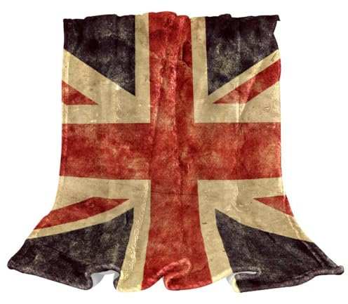 Kuscheldecke Union Jack Wohndecke Warme Weiche Flauschig Decke Microfaser Fleecedecke 150×100cm