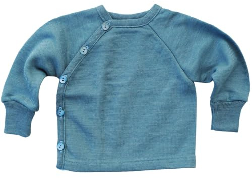 Reiff, Wickelpullover/Jacke JaPu mit Bündchen, Wolle/Seide (Aqua, 50-56)
