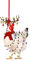 Christbaumschmuck Hühner-Hahn-Hühner-Anhänger Weihnachtsbaum-Hängedekorationen Hahn-Tieranhänger Weihnachtsdekoration für Christbaumschmuck Erntedankfest-Party (C)