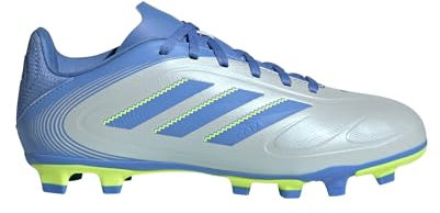 adidas Unisex Kids Copa Pure 3 Club Kids FG/MG Fußballschuh Halo Blue/Blue Fusion/Lucid Lemon 38 2/3