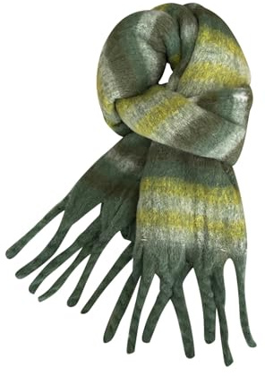 aaSccex Schal Olivgrün Damen für den Außenbereich, modisch, lässig, vielseitige Atmosphäre, warmer Winterschal (Green, One Size)