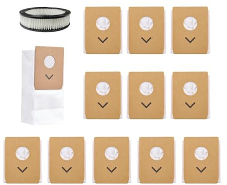 Eureka NEC490BL - 1 filtro HEPA de repuesto especializado para aspiradora inalámbrica y 12 bolsas para el polvo