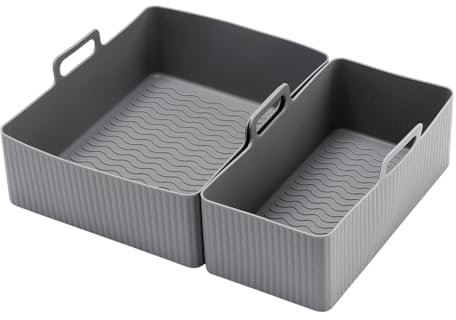 Air Fryer Accessories, Oven Baking Tray, Silicone Baking Tray, Multifunctional Baking Tray, Multifunctional Silicone Baking Tray, Non-Stick Pot Liner for Air Fryer, Oven, and Kitchen Accessories