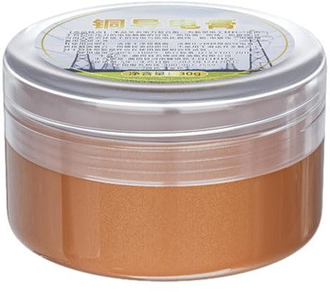 Kupferpaste 30 G, Leitfähige Paste Mit Starker Haftung, Hochtemperaturbeständiger Schmierstoff, Kupferfett, Hochtemperaturfett Geeignet, Kupfer-Leitpaste,Hochtemperaturbeständiges Schmiermittel