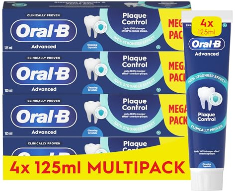 Oral-B Advanced Plaque Protection Toothpaste 4 x 125ml Multipack