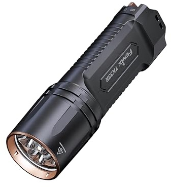Fenix TK35R Rechargeable Outdoor & Security Torch | 5800 Lumen | 610m | 105 Hrs Max | FlexiSensa Tail Switch | 2 Level UV Lighting | Sliding Port Cover | IP68, Black