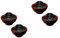 CLISPEED 4 Juegos Tazones Miniatura Japoneses con Tazones de Japonés para Decoración Muñecas Accesorios de Cocina Miniatura