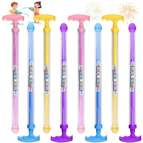 HAGOT 8PCS Feuerwerk Wasserpistole, Feuerwerks Wasserpistole Spielzeug, Wassersprühspielzeug, Wassersprühspielzeug im Feuerwerksstil