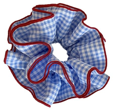 YIBOZI Kariertes Haargummi, kariert, Haargummi für Damen, weiches Haar, elastisches Haarstyling-Accessoire für Büro, Party, Freizeit, formelle Kleidung