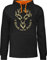 Pullover Herren Frauen Hoodie Kontrast zweifarbig - Skiurlaub Apres Ski - Hirsch auf der Pirsch - XL - Schwarz/Orange - Bester Kumpel Geschenk Skifahrer Sauf Fun-Kapuzenpullover skioutfit Saufen