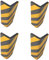 SNS SAFETY LTD Adhésives protecteurs d'angle, Caoutchouc Mousse, pour protéger Les véhicules dans Les garages et entrepôts, 44x25x2cm, 4 pièces (Noir Jaune)
