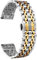 BINLUN Edelstahl Uhrenarmbänder 12mm-24mm SmartWatch Ersatzband Metall uhrarmband für Damen&Herren 6 Farbe kompatibel mit Samsung Galaxy Watch 6, kompatibel mit Garmin Vivoactive 3(gold tone,17mm)