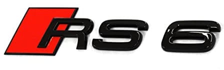 Audi 4K0853740T94 Schriftzug RS6 Aufkleber Tuning Emblem Exclusive Black Edition Logo schwarz