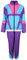 Foxxeo Costume des années 80 pour adulte Premium 80s Survêtement Assi – Homme Taille S – Costume de carnaval – Couleur : violet, turquoise, rose, taille XXL
