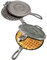 Rom Waffeleisen aus Gusseisen, altmodisch, 2 Stück