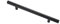 1PCS Black Round Handle Brushed Handle Drawer Cabinet Wardrobe Kitchen Door Windows Pull Handle 200mm Length (Hole Centers 128mm)