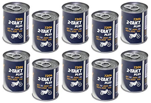 Motorrad Roller Motoröl 2-Takt Plus MANNOL API TC Motor Öl Oel Motoren 1 Liter