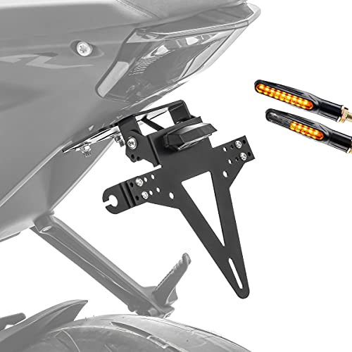 Set Kennzeichenhalter + 2X LED Blinker für Kawasaki Ninja 650/400 / 300 KZ2