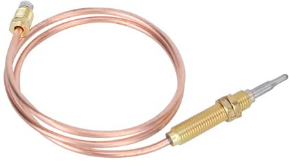 Thread Thermocouple, Gas Thermocouple, with M8 Tip and Nut Stable Connection Fast Response Speed Convenient for Brazier for Gas Heater for Oven for Water Heater