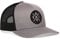 City X Design Trucker Hats - Patch Style - Baseball Cap Mesh Snapback Golf Hat, Chicago - Chi / Grau-Schwarz, Einheitsgröße