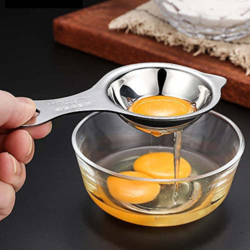 Egg Separator, Stainless Steel Separator, Yolk & Egg White Filter,Kitchen Baking Tools
