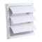 Gravity Grille, External Ducting Air Vent Cover, Plastic Wall Vent Cover External 3 Gravity Flaps with Flyscreen Cover, Tumble Dryer Vent Cover, Wall Ventilation Grill with Net(20x20cm)