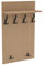 AKKE 120x60 | MAXI Garderobenpaneel Wandgarderobe Garderobe Wandpaneel Kleiderstange SCHWARZ | EICHE HELL