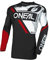 O'NEAL | Motocross-Jersey | MX Enduro | Gepolsterter Ellbogenschutz, V-Ausschnitt, atmungsaktiv | Element Jersey Shocker V.23 | Erwachsene | Schwarz Rot | Größe M