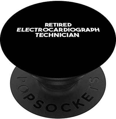 Technicien électrocardiographe à la retraite PopSockets PopGrip Interchangeable
