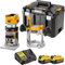 Dewalt DCW604NT 18V XR Brushless Router Trimmer with 2 x 4.0Ah Battery & Charger - Versatile and Durable Woodworking Tool, Dewalt Trimmer, 18v Router Trimmer, Power Tools Combo Kits