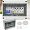 Coffret Distribution Saillie, Boîte à Fusibles Saillie Armoire électrique Ip65 étanche Avec Porte 1 Rangée Pour 8 Modules Distributeur Saillie Pour Jardin Ou Extérieur Correspond à Norme Pièce Humide
